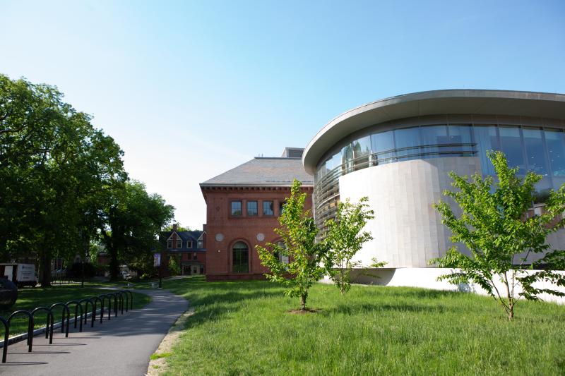 The exterior of Nielson Library and one of its "jewel boxes" on the Smith College campus.