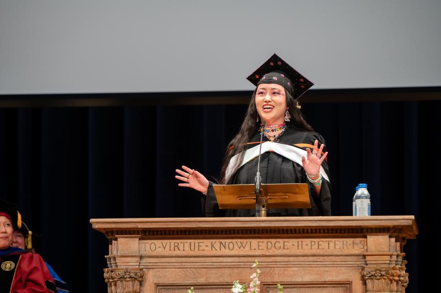 Smith SSW Commencement 2024 keynote speaker Jezz Chung. 