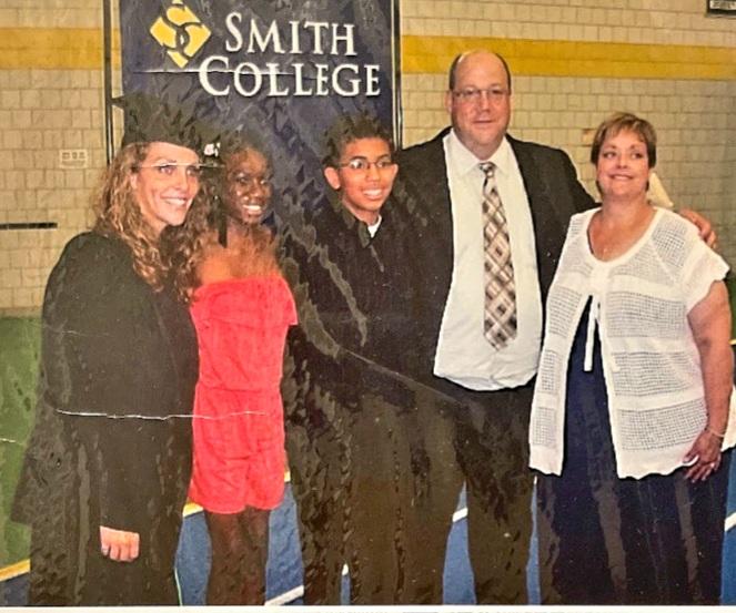 Erin, Gadria and their family at Erin's commencement in 2011. 