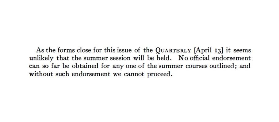 Ada Comstock, "War Emergency Courses and a Summer Session" Smith College Alumnae Quarterly, April 1918.