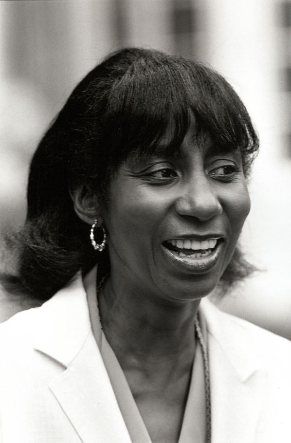 Dorcas Bowles, 1984, Photographer: Gabriel Cooney, School for Social Work records, RG 60 Acc#07A-007, College Archives, Smith College, Northampton, MA.