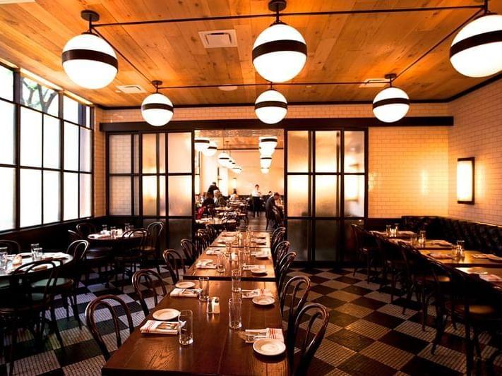 Interior of The Smith restaurant in NYC