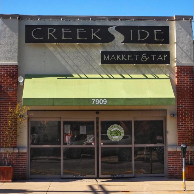 Exterior of Creekside Market and Tap in Pennsylvania