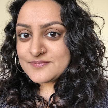 Mamta Dadlani smiles