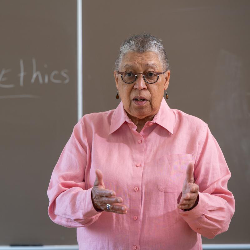 Ruth Spencer in the classroom